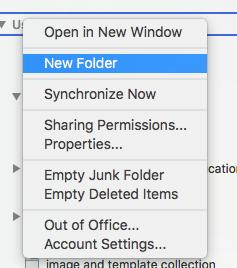 Move or rename a folder in outlook for mac